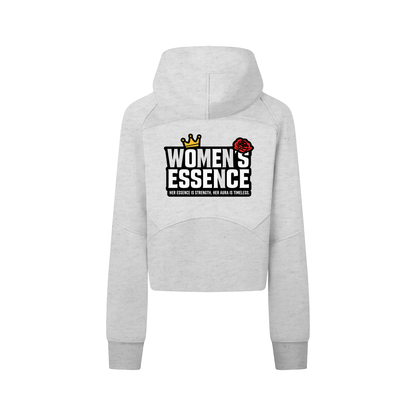 UCE WOMEN'S AURA Cropped Zip-Through Hoodie