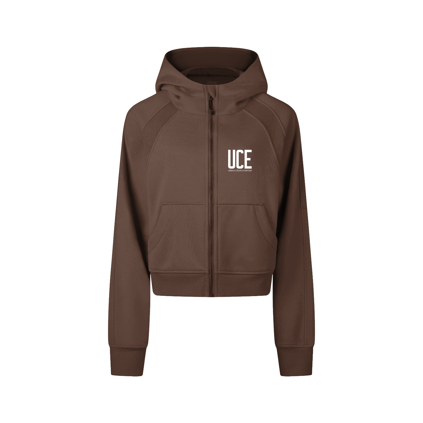 UCE WOMEN'S AURA Cropped Zip-Through Hoodie
