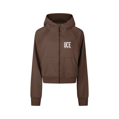 UCE WOMEN'S AURA Cropped Zip-Through Hoodie