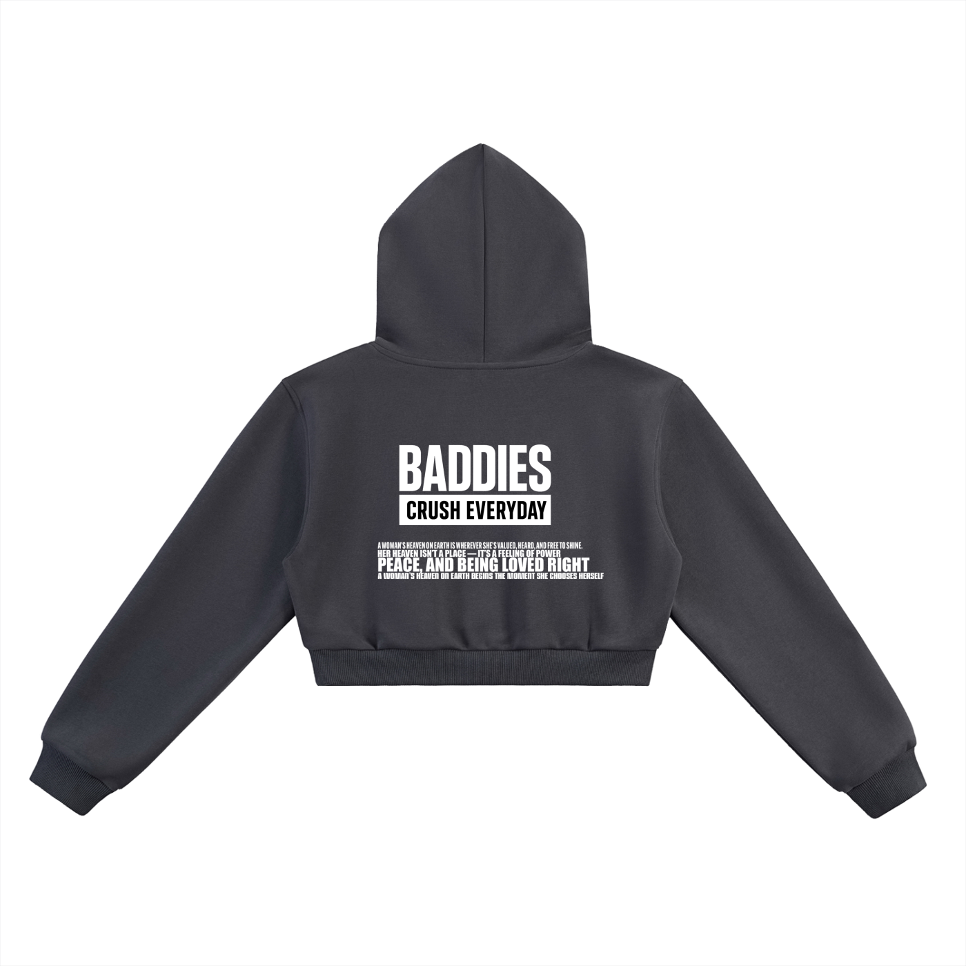 UCE WOMEN'S BADDIES CRUSH EVERYDAY Essential Cropped Hoodie