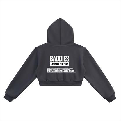 UCE WOMEN'S BADDIES CRUSH EVERYDAY Essential Cropped Hoodie