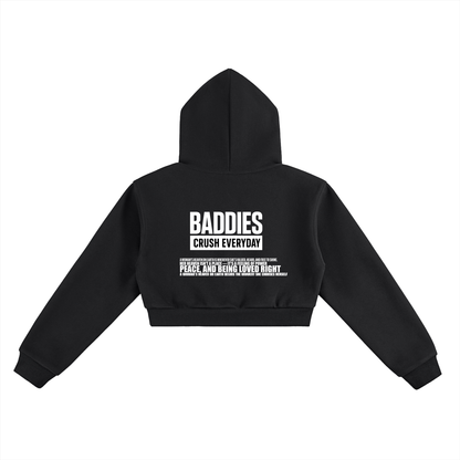 UCE WOMEN'S BADDIES CRUSH EVERYDAY Essential Cropped Hoodie