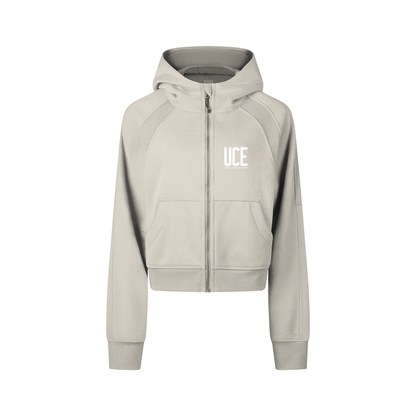 UCE WOMEN'S AURA Cropped Zip-Through Hoodie