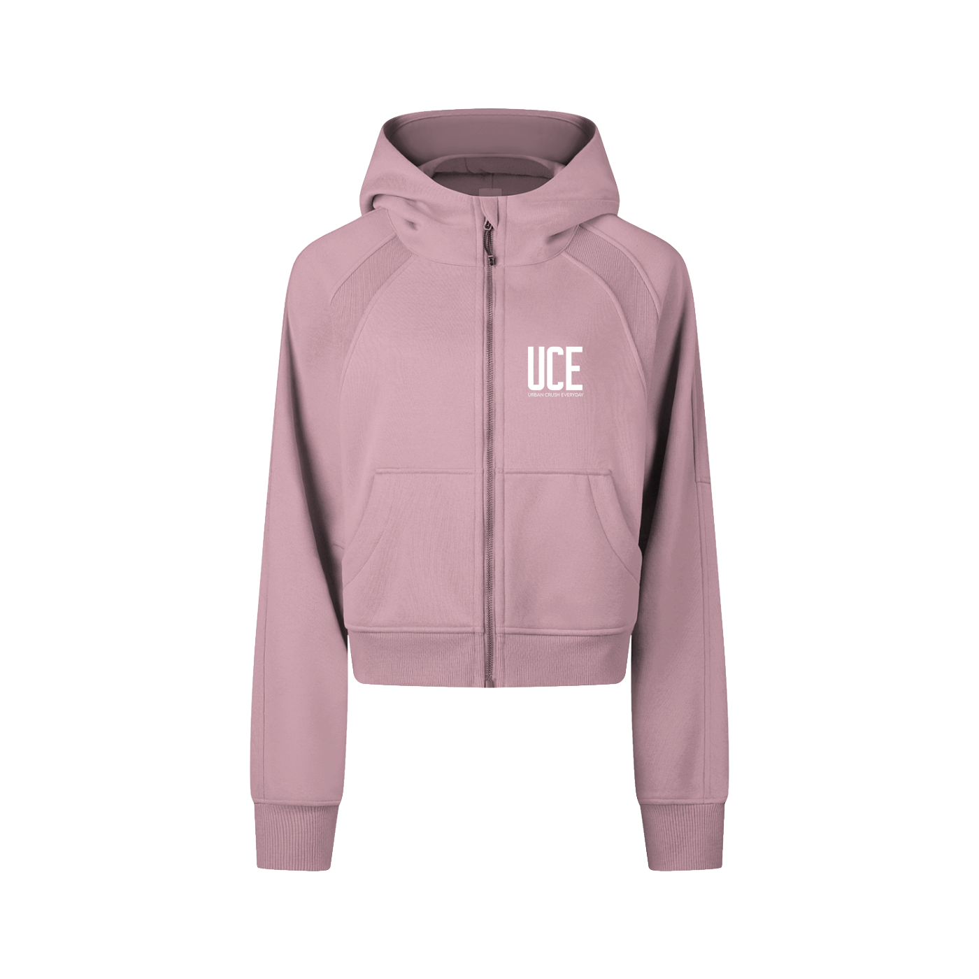 UCE WOMEN'S AURA Cropped Zip-Through Hoodie