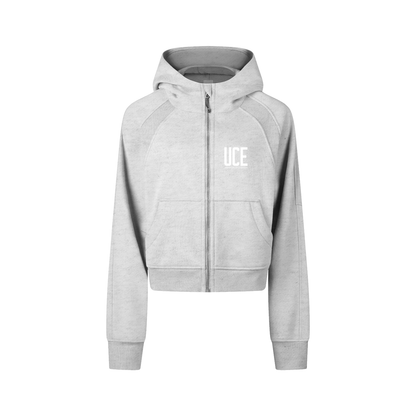 UCE WOMEN'S AURA Cropped Zip-Through Hoodie