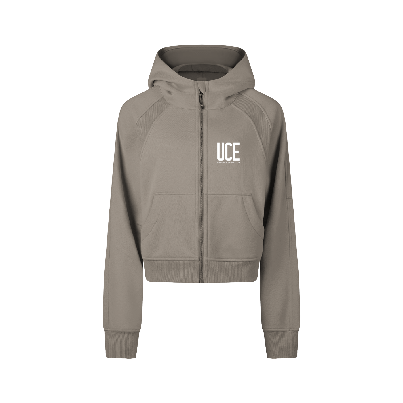 UCE WOMEN'S AURA Cropped Zip-Through Hoodie