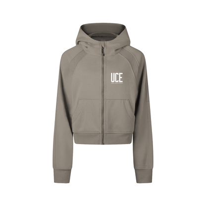 UCE WOMEN'S AURA Cropped Zip-Through Hoodie