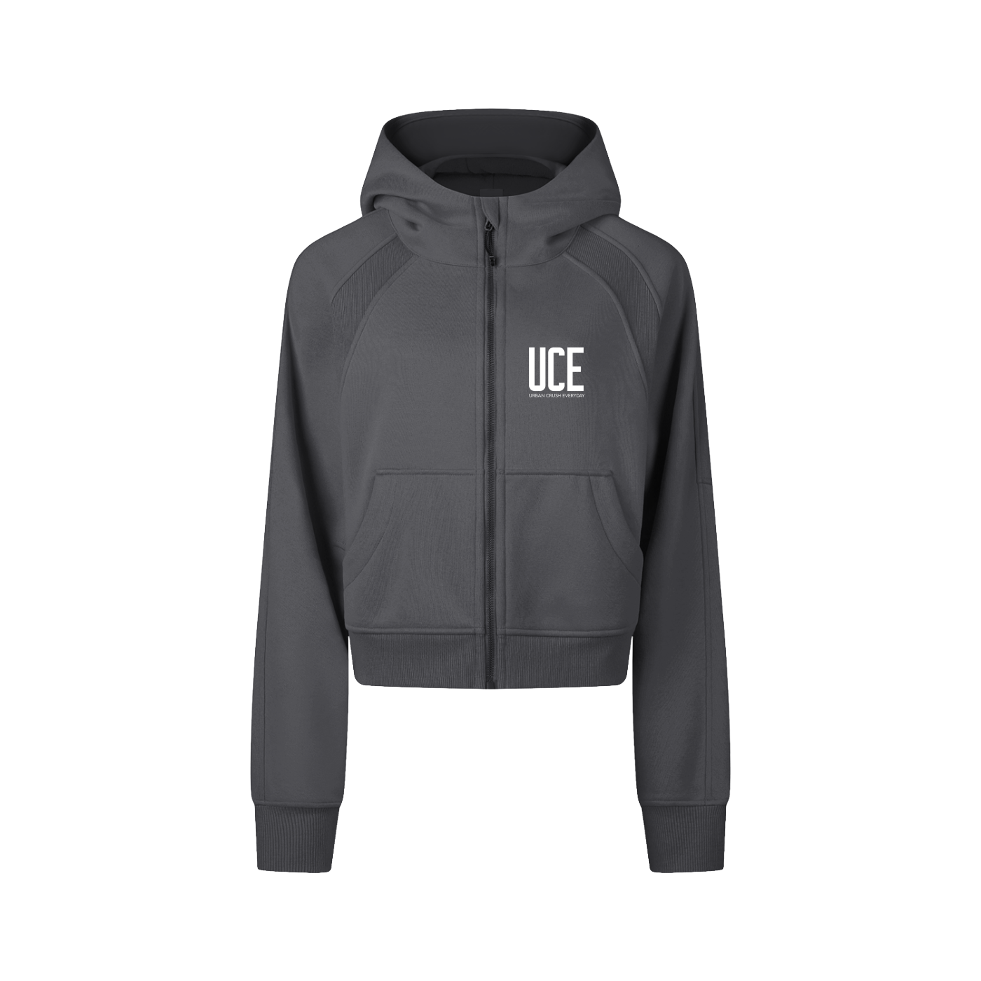 UCE WOMEN'S AURA Cropped Zip-Through Hoodie