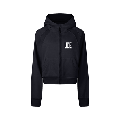 UCE WOMEN'S AURA Cropped Zip-Through Hoodie