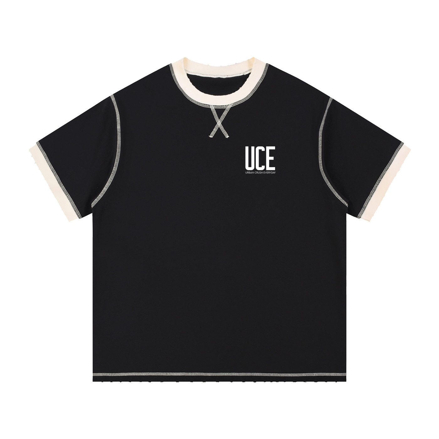 UCE Contrast-Stitched Cotton UNISEX T-Shirt