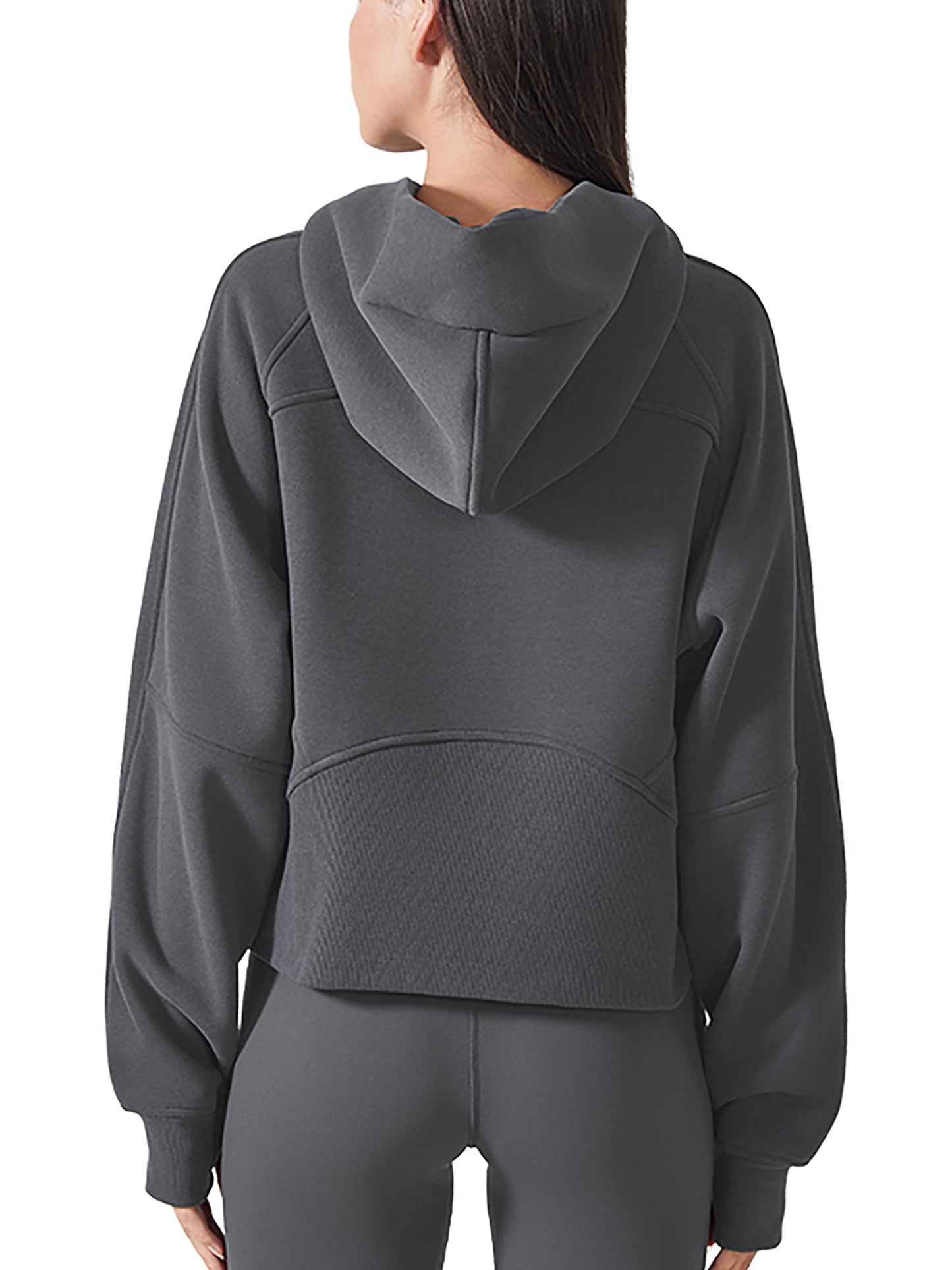 UCE WOMEN'S AURA Cropped Zip-Through Hoodie